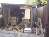 SHED CLEARANCE DURING